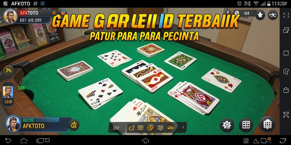 Tampilan gameplay seru dari AFKTOTO saat bermain Gaple.
