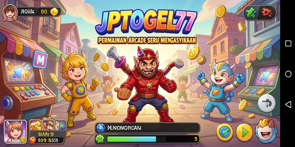 Tangkapan layar permainan <strong>JPTOGEL77</strong> yang menampilkan aksi Arcade yang mendebarkan.